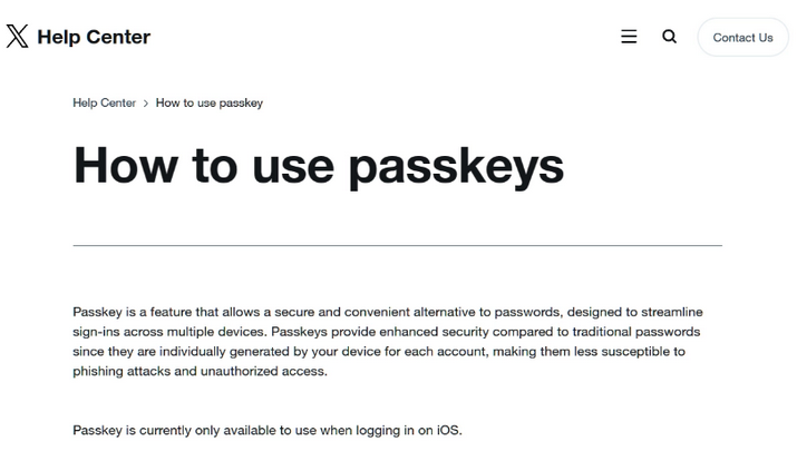 肃州苹果维修店铺分享iOS用户如何通过通行密钥(Passkey)登录 